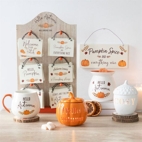 Pumpkin Spice Decorative Hanging Sign 20cm: 4 - Signs & Plaques By Gift Moments