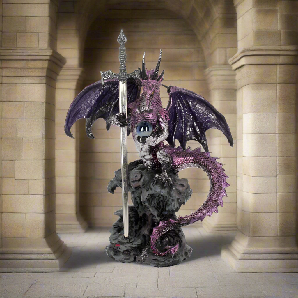 Purple Dragon Blade Sword Gothic Fantasy Letter Opener: 1 - Letter Openers By Gift Moments