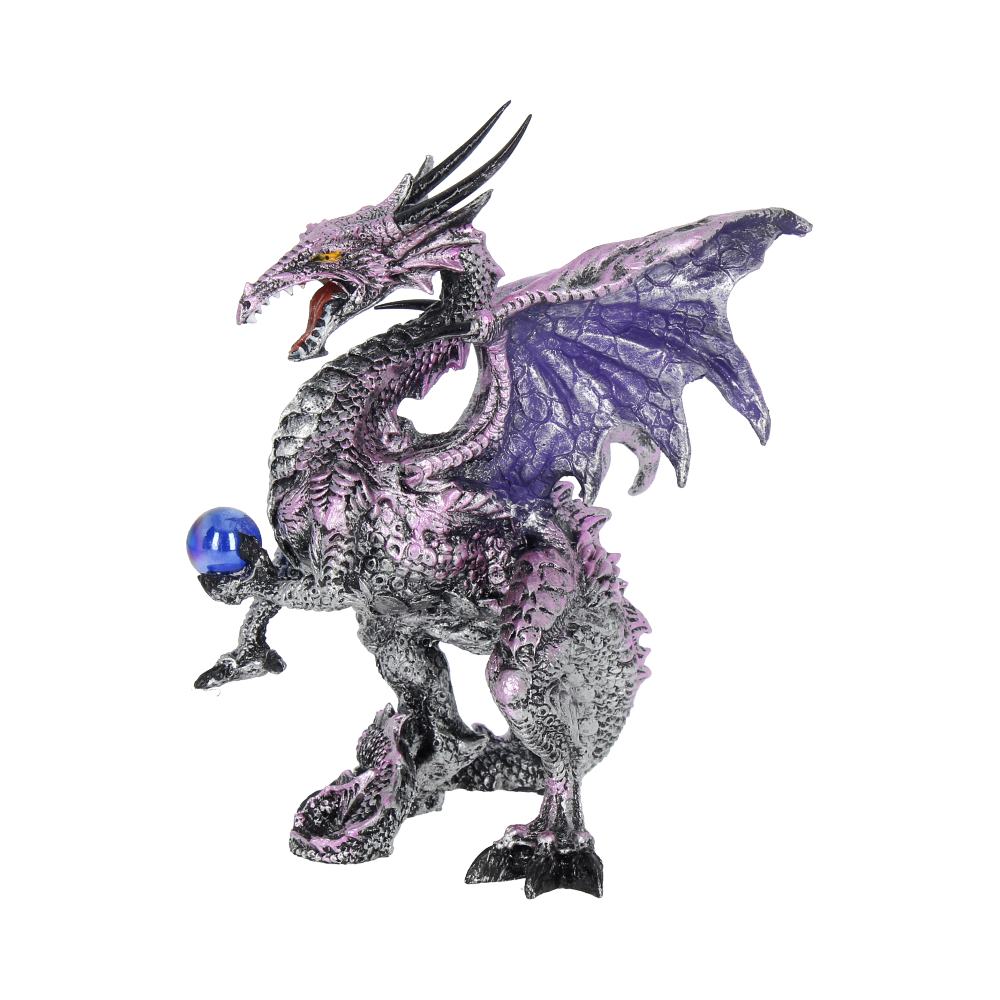 Purple Dragon Protector Fantasy Figurine: 4 - Figurines Small (Under 15cm) By Gift Moments