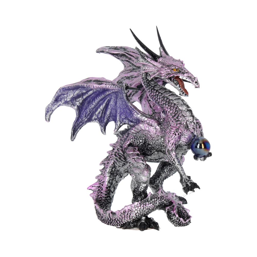 Purple Dragon Protector Fantasy Figurine: 2 - Figurines Small (Under 15cm) By Gift Moments
