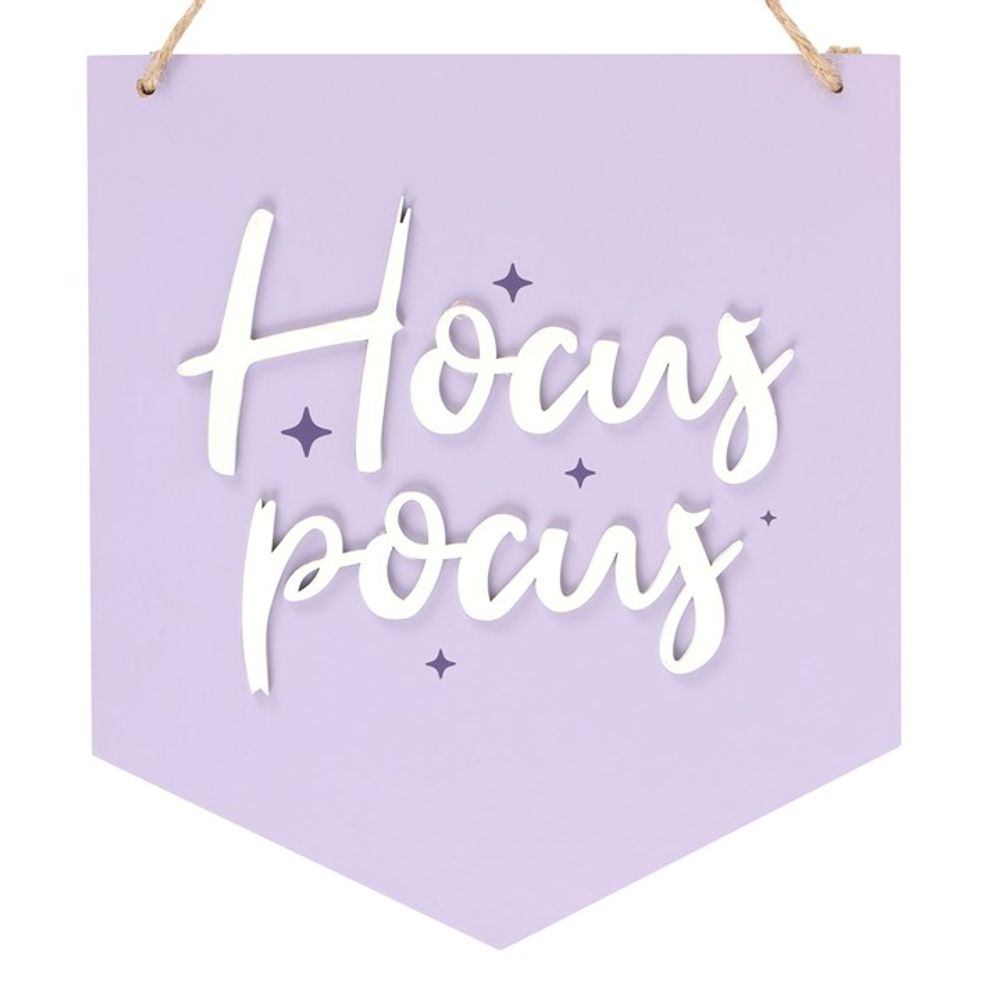Purple Hocus Pocus Halloween Hanging Sign: 3 - Signs & Plaques By Gift Moments
