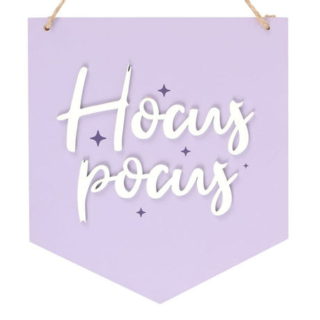 Purple Hocus Pocus Halloween Hanging Sign: 3 - Signs & Plaques By Gift Moments