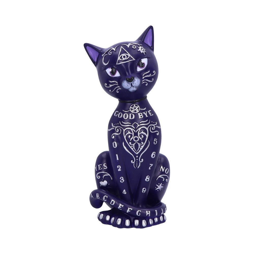 Purple Mystic Kitty 26cm Ouija Cat Figurine: 2 - Figures & Collectables By NN Designs