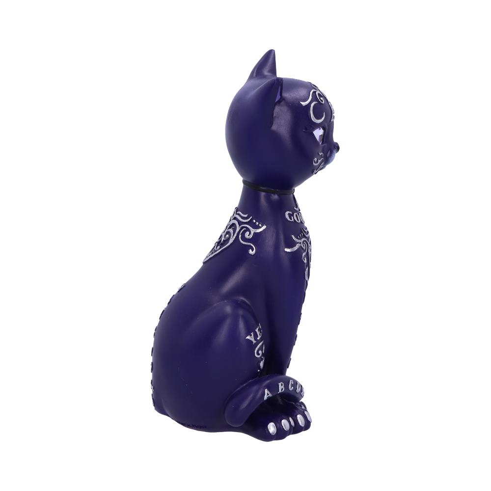 Purple Mystic Kitty 26cm Ouija Cat Figurine: 5 - Figures & Collectables By NN Designs