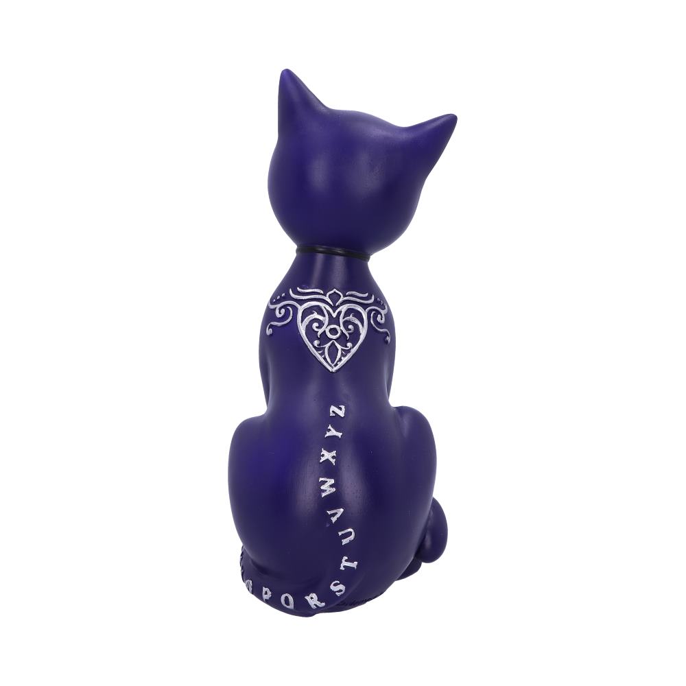Purple Mystic Kitty 26cm Ouija Cat Figurine: 4 - Figures & Collectables By NN Designs