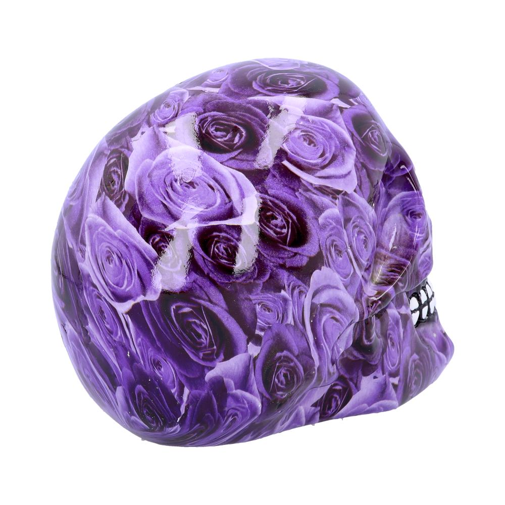 Purple Rose Romance Skull Ornament: 5 - Figures & Collectables By Gift Moments