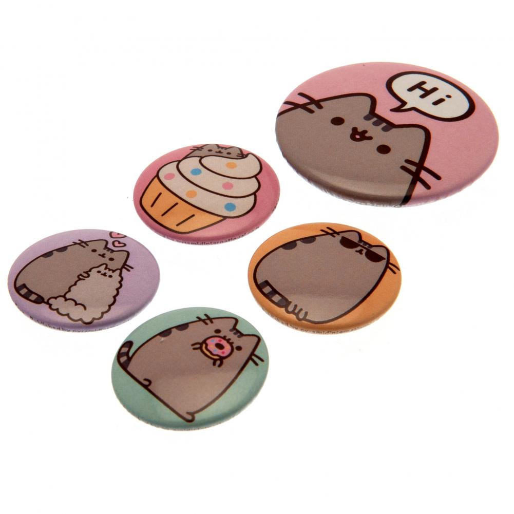 Pusheen Hi Button Badge Set: 2 - Badges By Pusheen