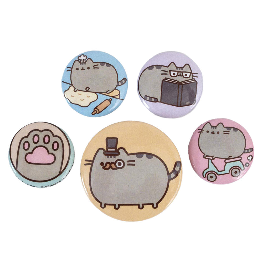 Pusheen Fancy Button Badge Set: 1 - Badges By Pusheen