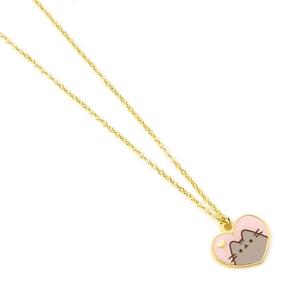 Pusheen Gold Plated Heart Necklace: 2 - Jewellery By Pusheen
