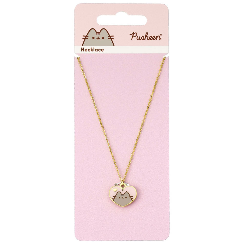 Pusheen Gold Plated Heart Necklace: 4 - Jewellery By Pusheen