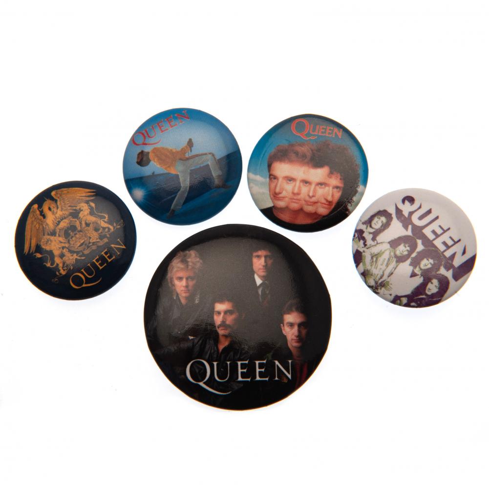 Queen Button Badge Set: 1 - Badges By Queen