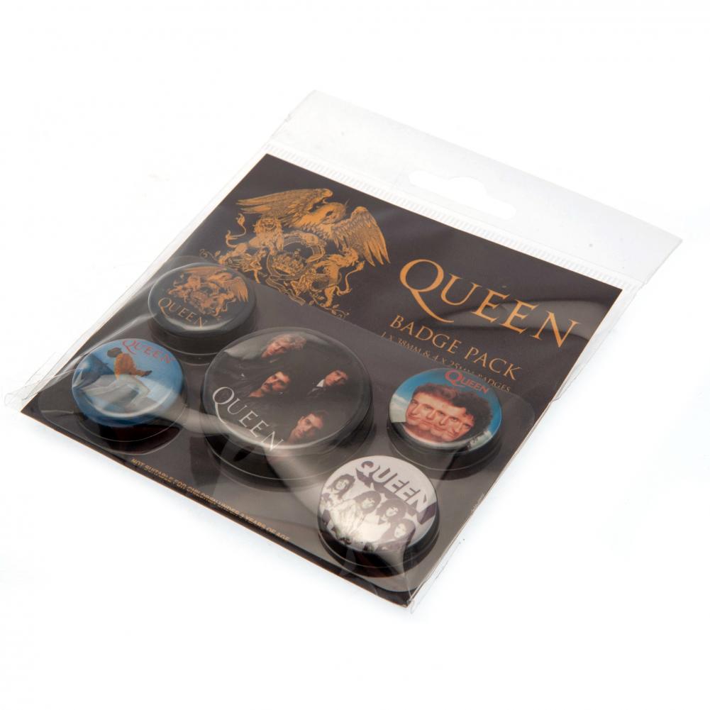 Queen Button Badge Set: 3 - Badges By Queen