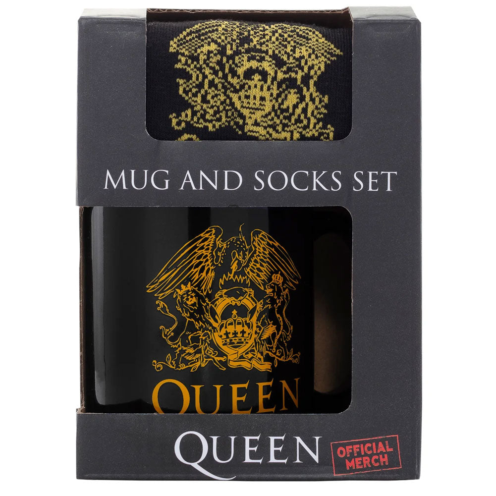 Queen Mug & Sock Set: 5 Mugs By Queen