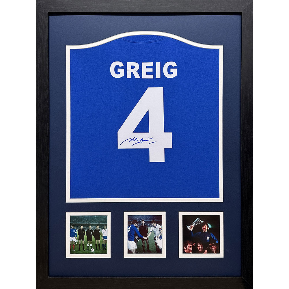 Rangers FC 1972 Greig Signed Shirt (Framed): 1 - Signed Memorabilia By Rangers