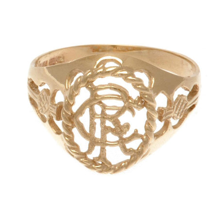 Rangers FC 9ct Gold Crest Ring Large: 3 - Jewellery By Rangers