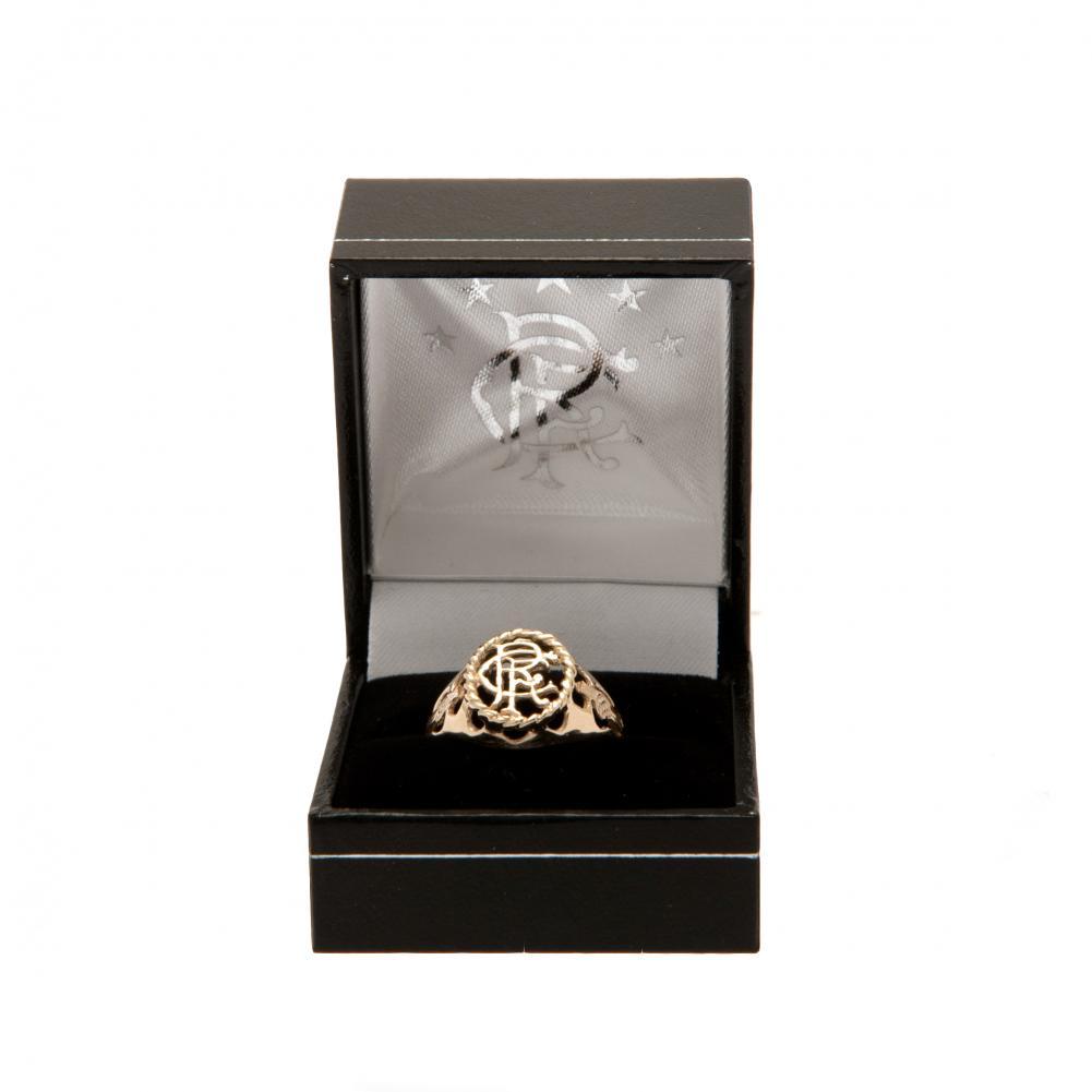 Rangers FC 9ct Gold Crest Ring Large: 4 - Jewellery By Rangers