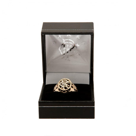 Rangers FC 9ct Gold Crest Ring Medium: 4 - Jewellery By Rangers