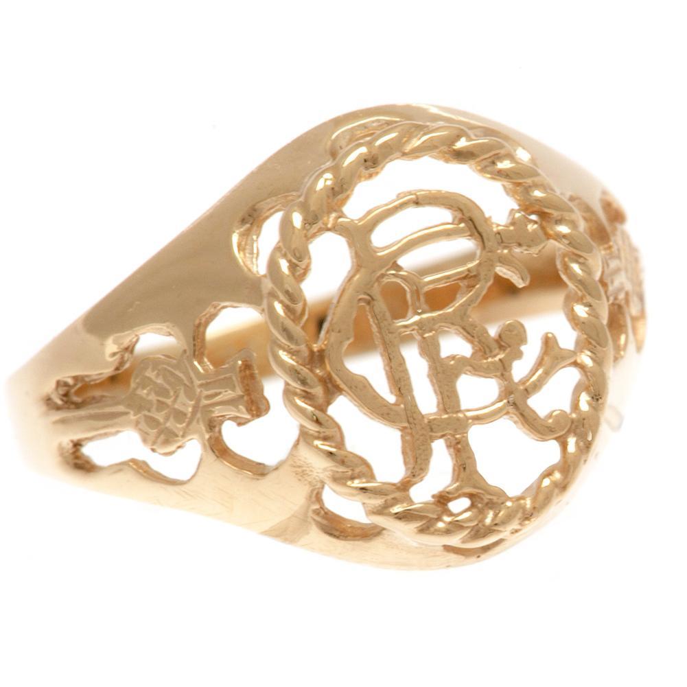 Rangers FC 9ct Gold Crest Ring X-Large: 2 - Jewellery By Rangers