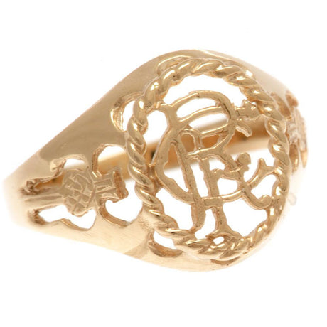 Rangers FC 9ct Gold Crest Ring X-Small: 2 - Jewellery By Rangers