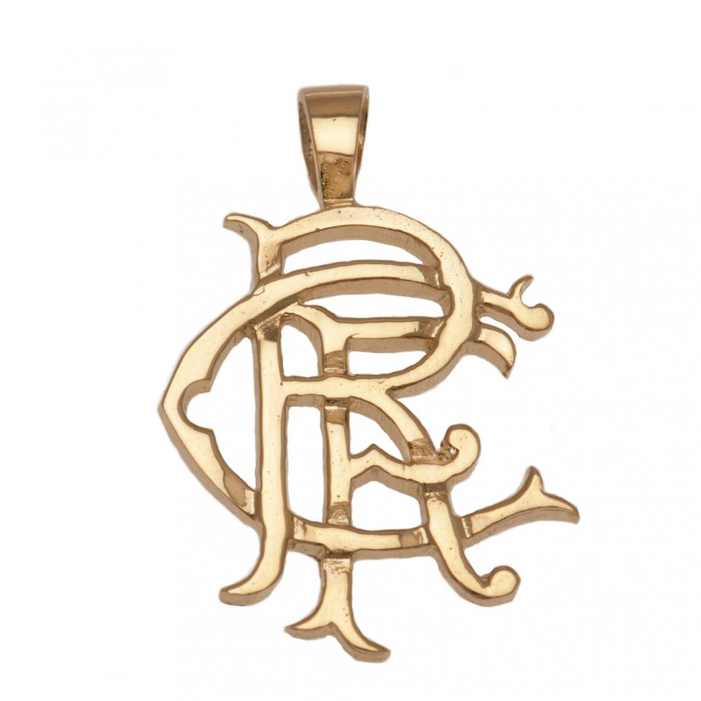 Rangers FC 9ct Gold Pendant Heavy Large: 2 - Jewellery By Rangers