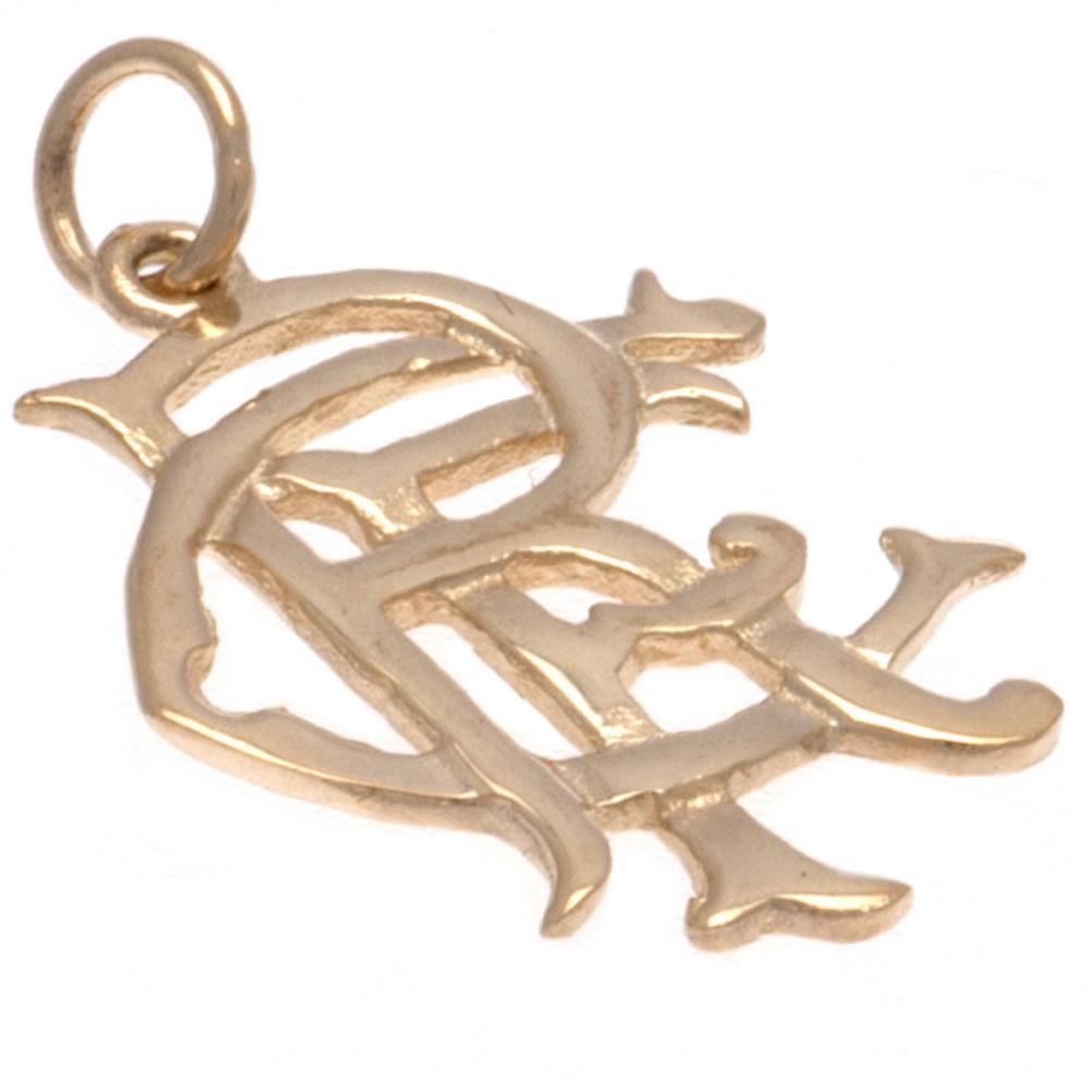 Rangers FC 9ct Gold Pendant Large: 1 - Jewellery By Rangers