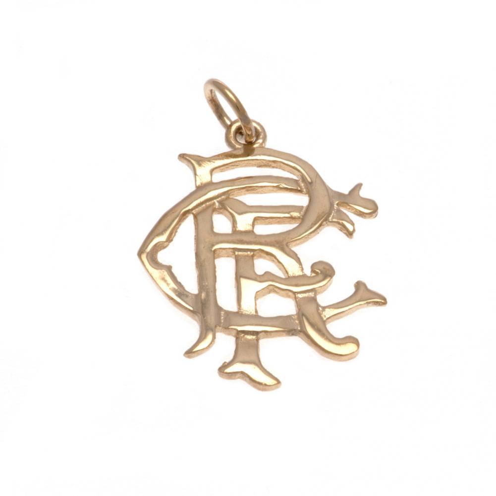 Rangers FC 9ct Gold Pendant Medium: 2 - Jewellery By Rangers