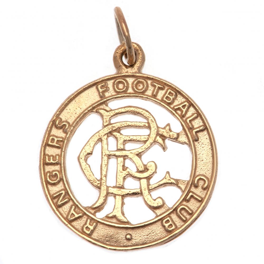 Rangers FC 9ct Gold Pendant Round Crest: 2 - Jewellery By Rangers