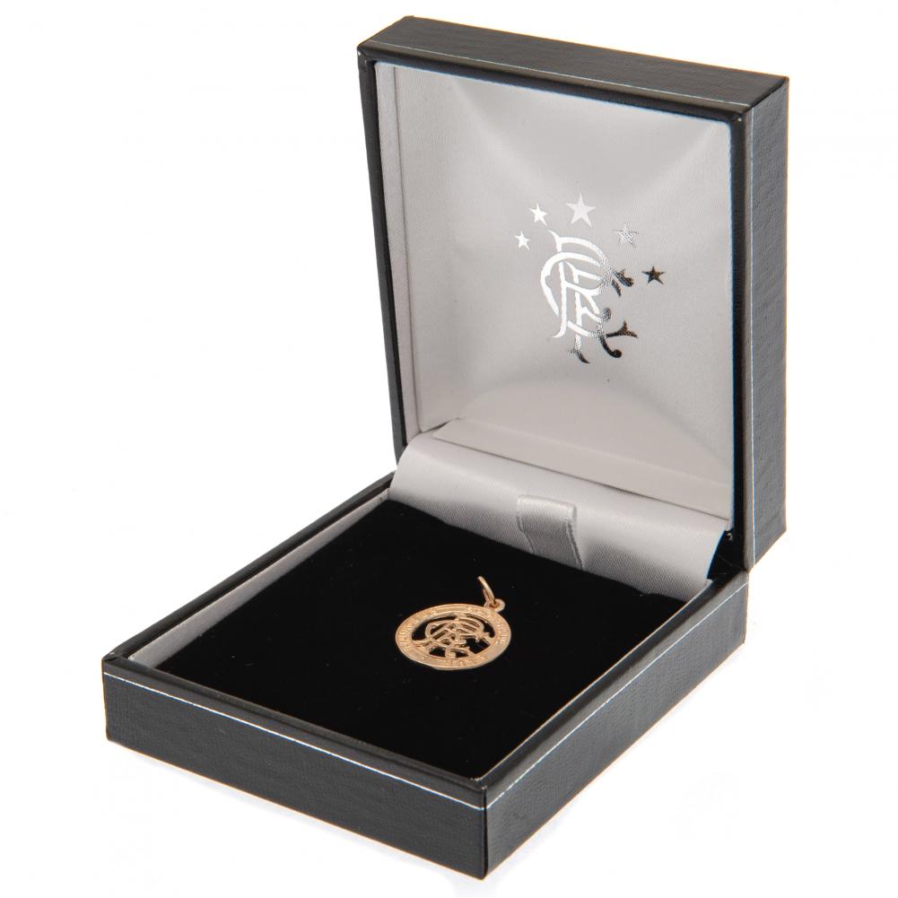 Rangers FC 9ct Gold Pendant Round Crest: 4 - Jewellery By Rangers
