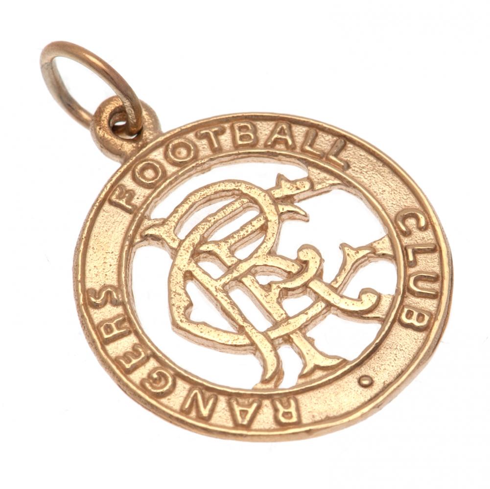 Rangers FC 9ct Gold Pendant Round Crest: 1 - Jewellery By Rangers