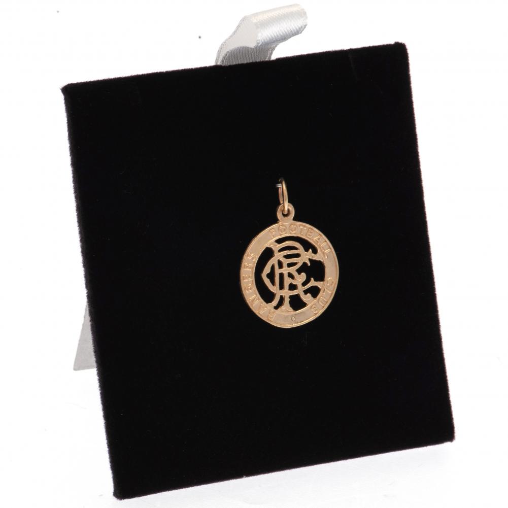 Rangers FC 9ct Gold Pendant Round Crest: 3 - Jewellery By Rangers