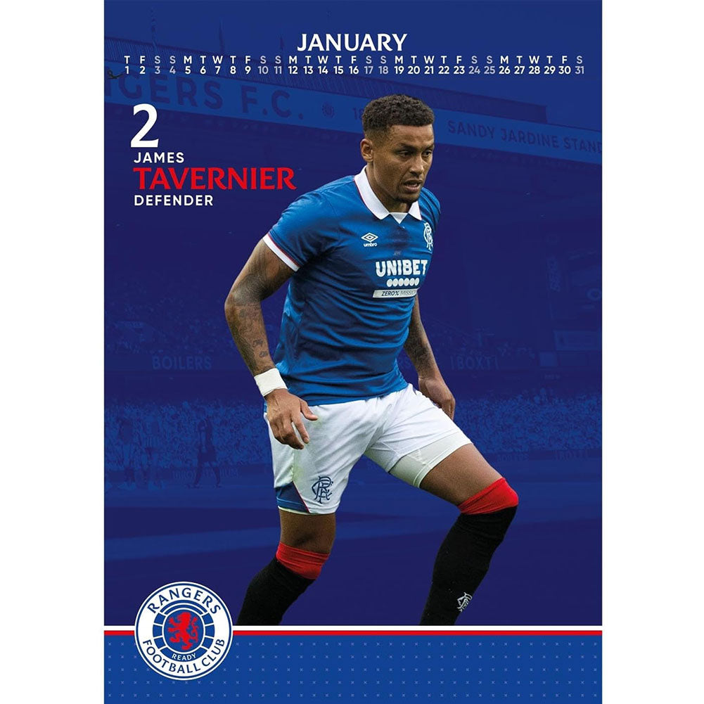 Rangers FC A3 Calendar 2026: 2 - Calendars By Rangers