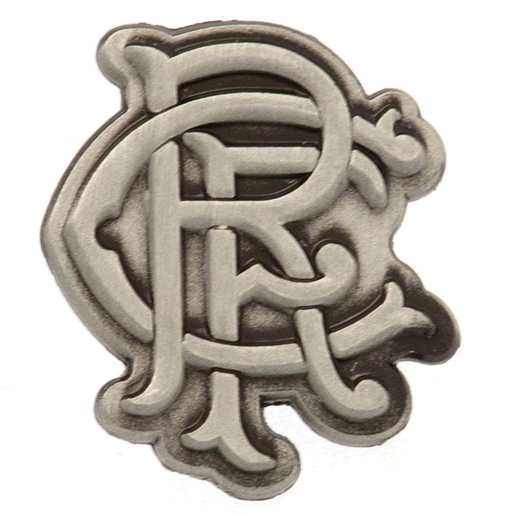 Rangers FC Antique Silver Scroll Crest Badge - Shop Accessories At Gift Moments - 1