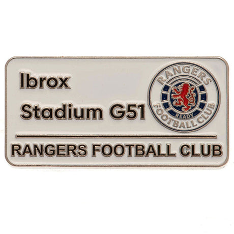 Rangers FC Street Sign Badge: 1 Signs & Plaques By Rangers