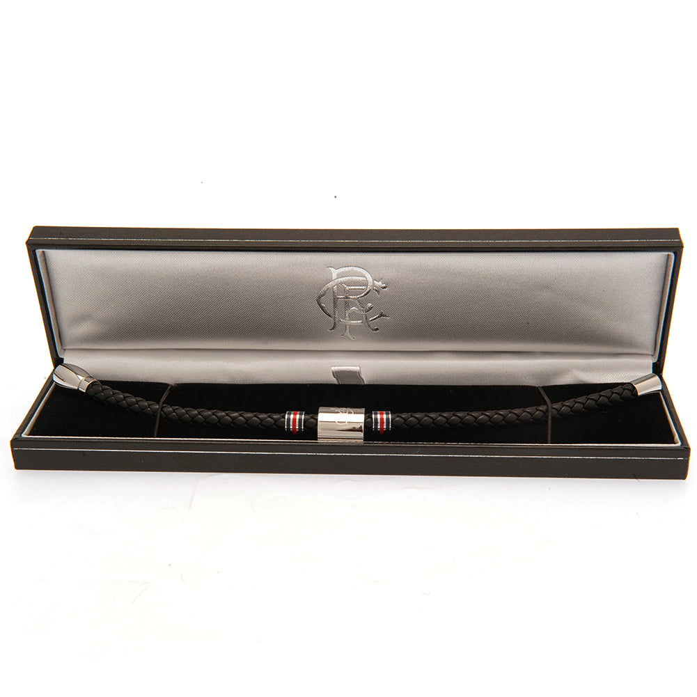 Rangers FC Colour Ring Leather Bracelet: 3 - Jewellery By Rangers