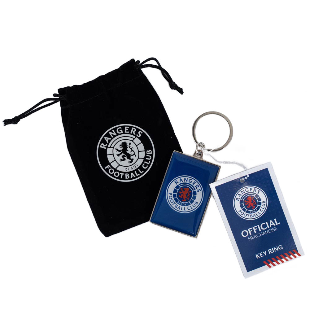 Rangers FC Deluxe Metal Keyring: 3 - Keyrings By Rangers