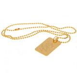 Rangers FC Gold Plated Dog Tag & Chain: 3 - Jewellery By Rangers