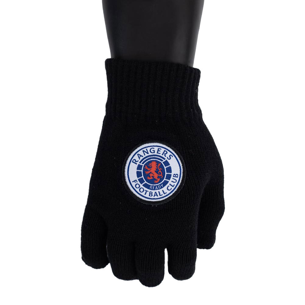 Rangers FC Junior Knitted Gloves: 2 - Gloves By Rangers