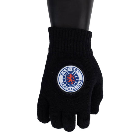 Rangers FC Junior Knitted Gloves: 2 - Gloves By Rangers