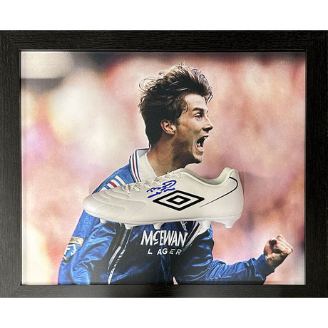 Brian Laudrup Signed Boot Framed by Rangers FC: 1 - Signed Memorabilia By Rangers