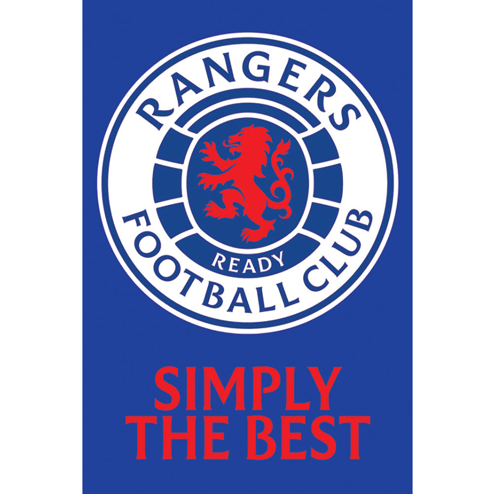 Rangers FC Poster Crest 5: 1 - Posters By Rangers