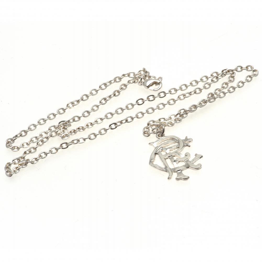 Rangers FC Silver Plated Pendant & Chain XL: 2 - Jewellery By Rangers