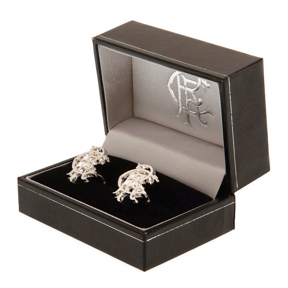 Rangers FC Silver Plated RFC Cufflinks: 1 - Cufflinks & Tie Slides By Rangers