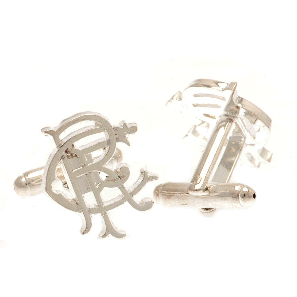 Rangers FC Silver Plated RFC Cufflinks: 2 - Cufflinks & Tie Slides By Rangers