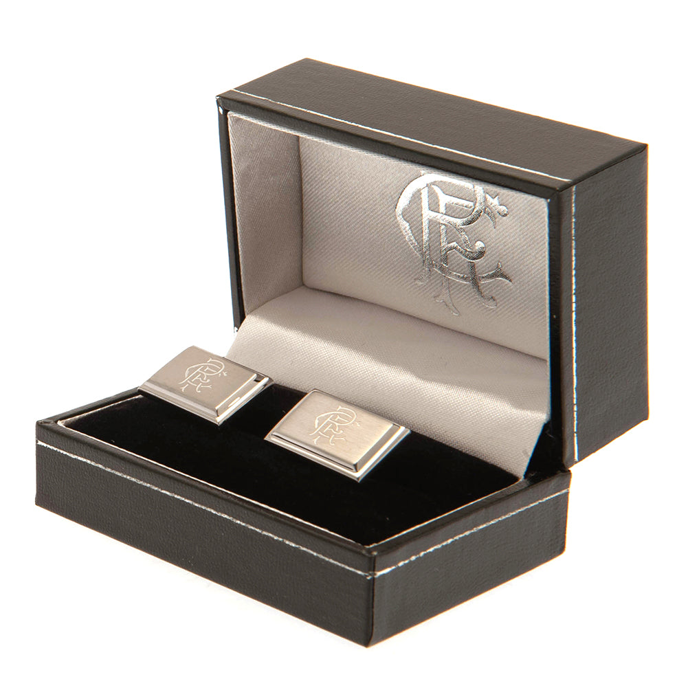 Rangers FC Stainless Steel Cufflinks: 1 - Cufflinks & Tie Slides By Rangers