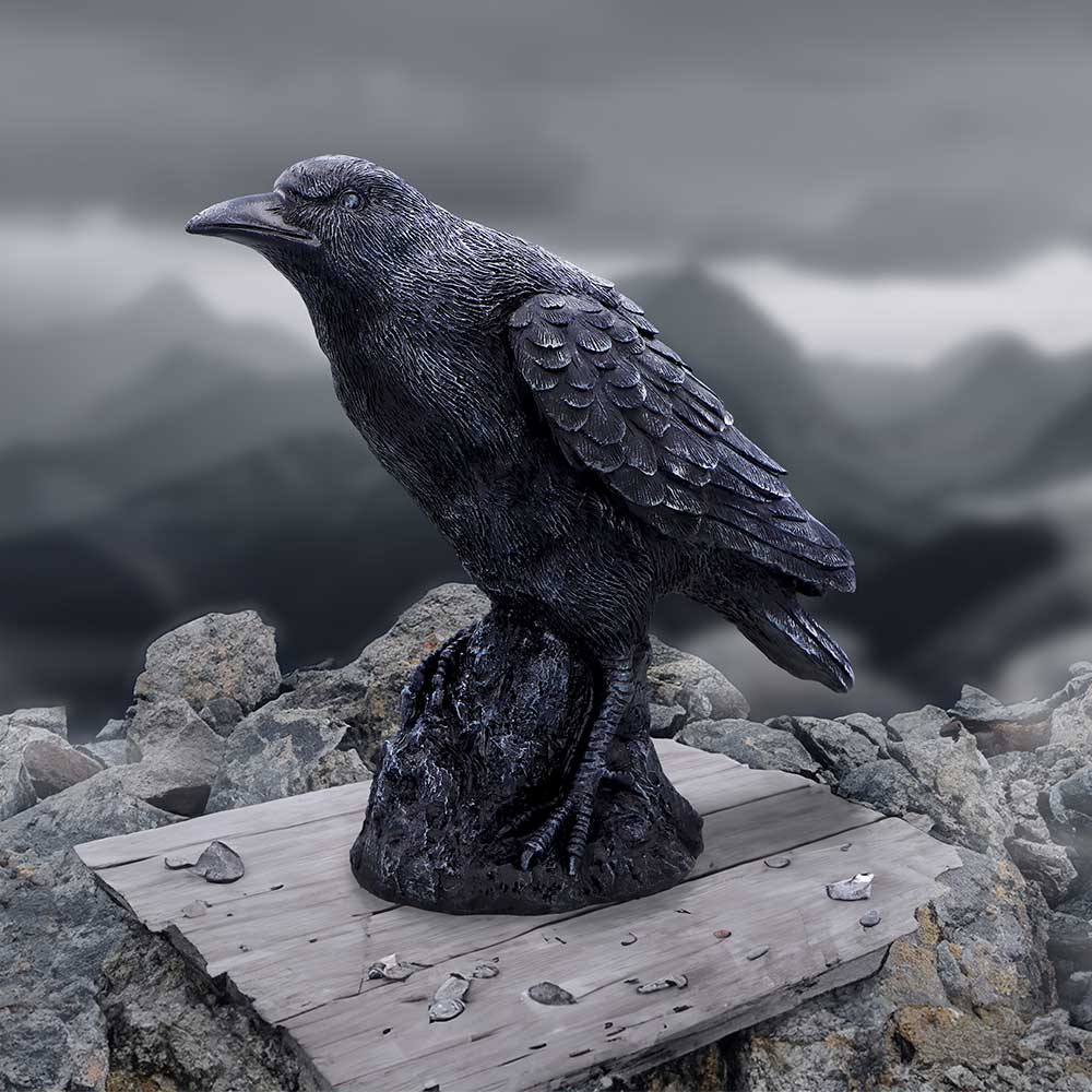 Raven Messenger Figurine 25cm - Shop Figures & Collectables At Gift Moments - 1