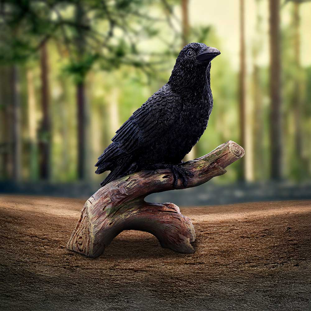 Ravens Perch Resin Figurine - Shop Figurines Medium (15-29cm) At Gift Moments - 1