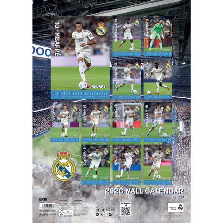 Real Madrid CF A3 Calendar 2026: 4 - Calendars By Real Madrid