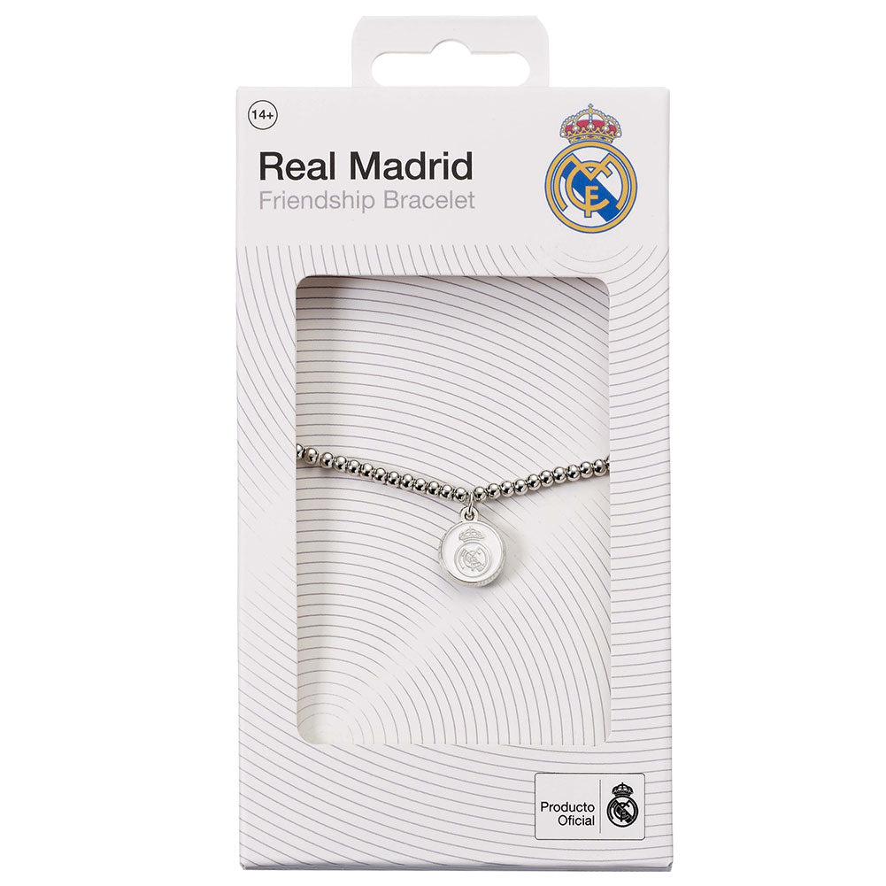 Real Madrid CF Silver Finish Bead Bracelet: 2 - Bracelets By Real Madrid