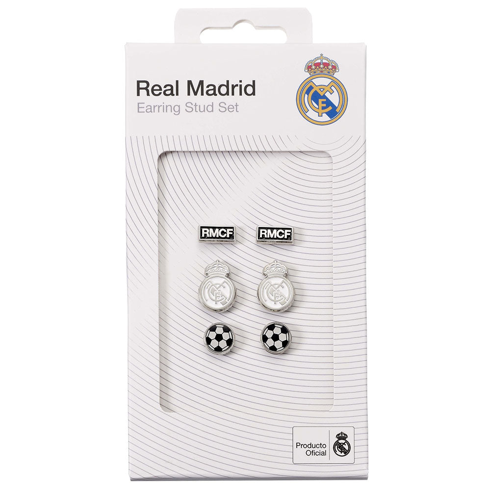 Real Madrid CF Stud Earring Set: 3 - Earrings By Real Madrid