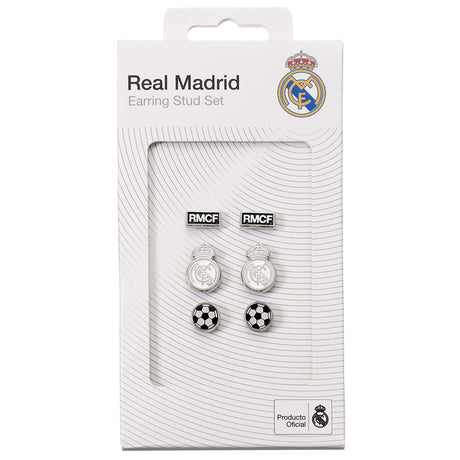 Real Madrid CF Stud Earring Set: 3 - Earrings By Real Madrid